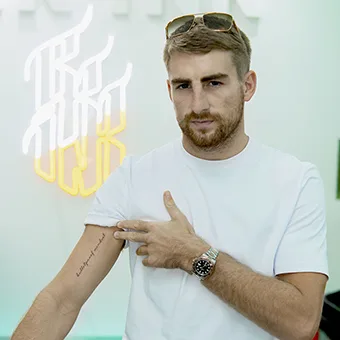 Jonathan Haggerty, ONE Championship Muay Thai and kickboxing world champion, tattooed at BKK INK Bangkok