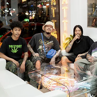 YOUNGOHM, Thai rap superstar with over 4 billion YouTube views, tattooed at BKK INK Bangkok